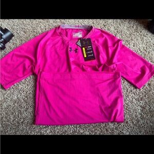 Under Armour Fuchsia Performance Tee